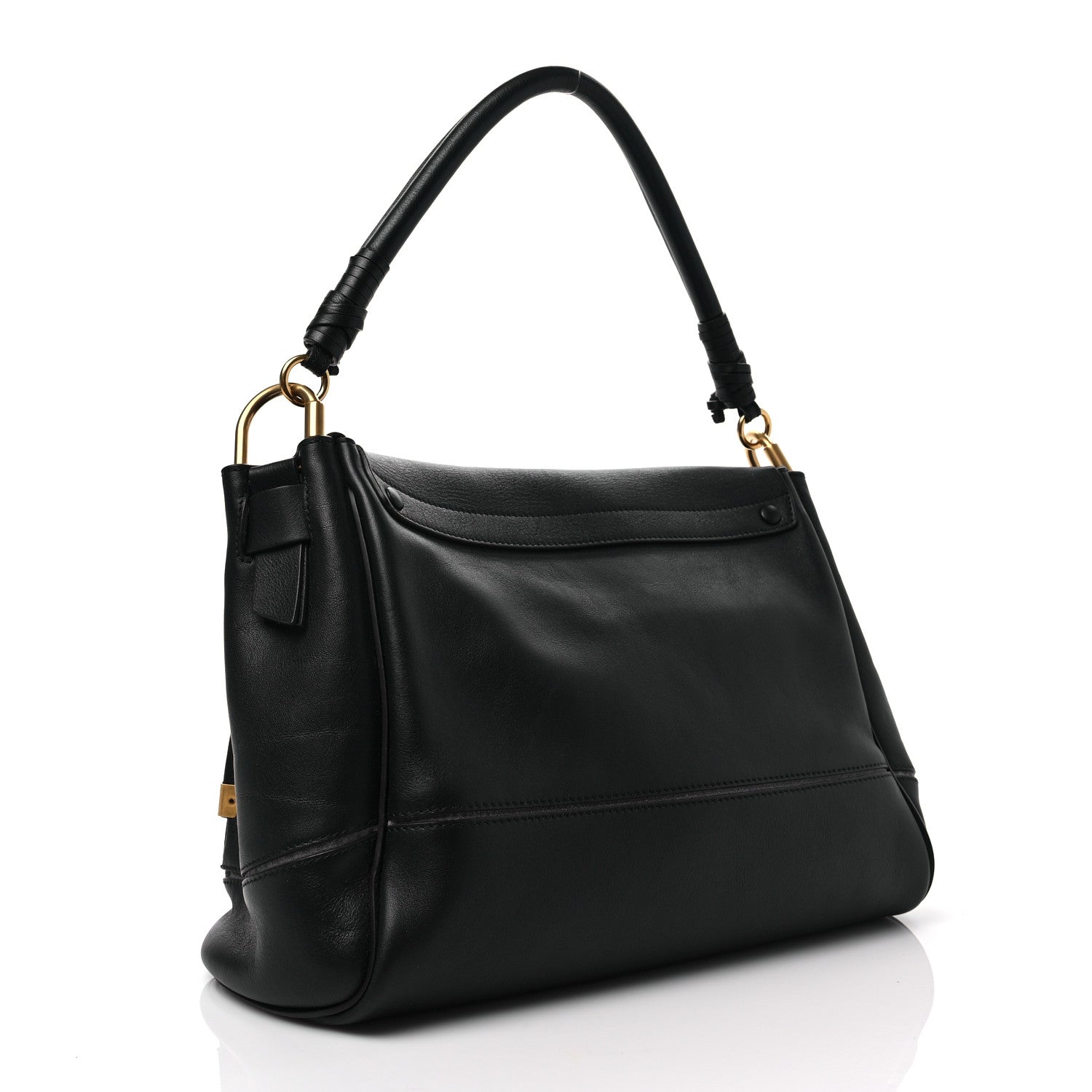 Chloe Calfskin Medium Owen Flap Bag Full Blue 3 of 7