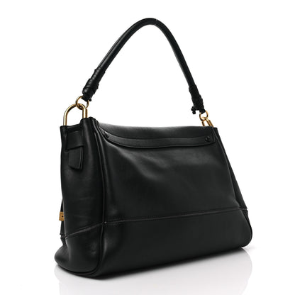 Chloe Calfskin Medium Owen Flap Bag Full Blue 3 of 7