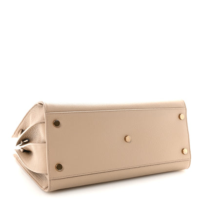 Saint Laurent Grained Calfskin Small Supple Sac De Jour Dark Beige 4 of 9
