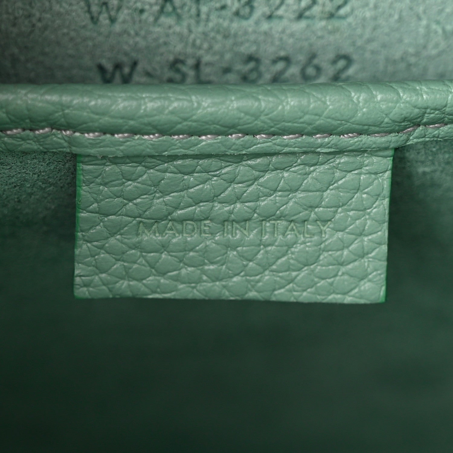Celine Drummed Calfskin Nano Luggage Ice Mint 8 of 11