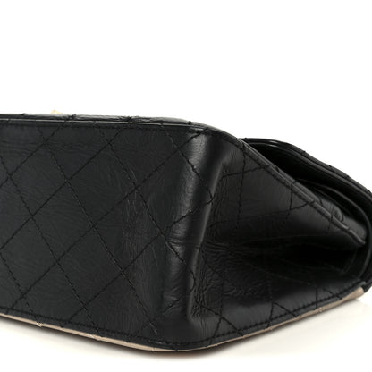 Chanel Aged Calfskin Quilted 2.55 Reissue 226 Flap Beige Black 10 of 10