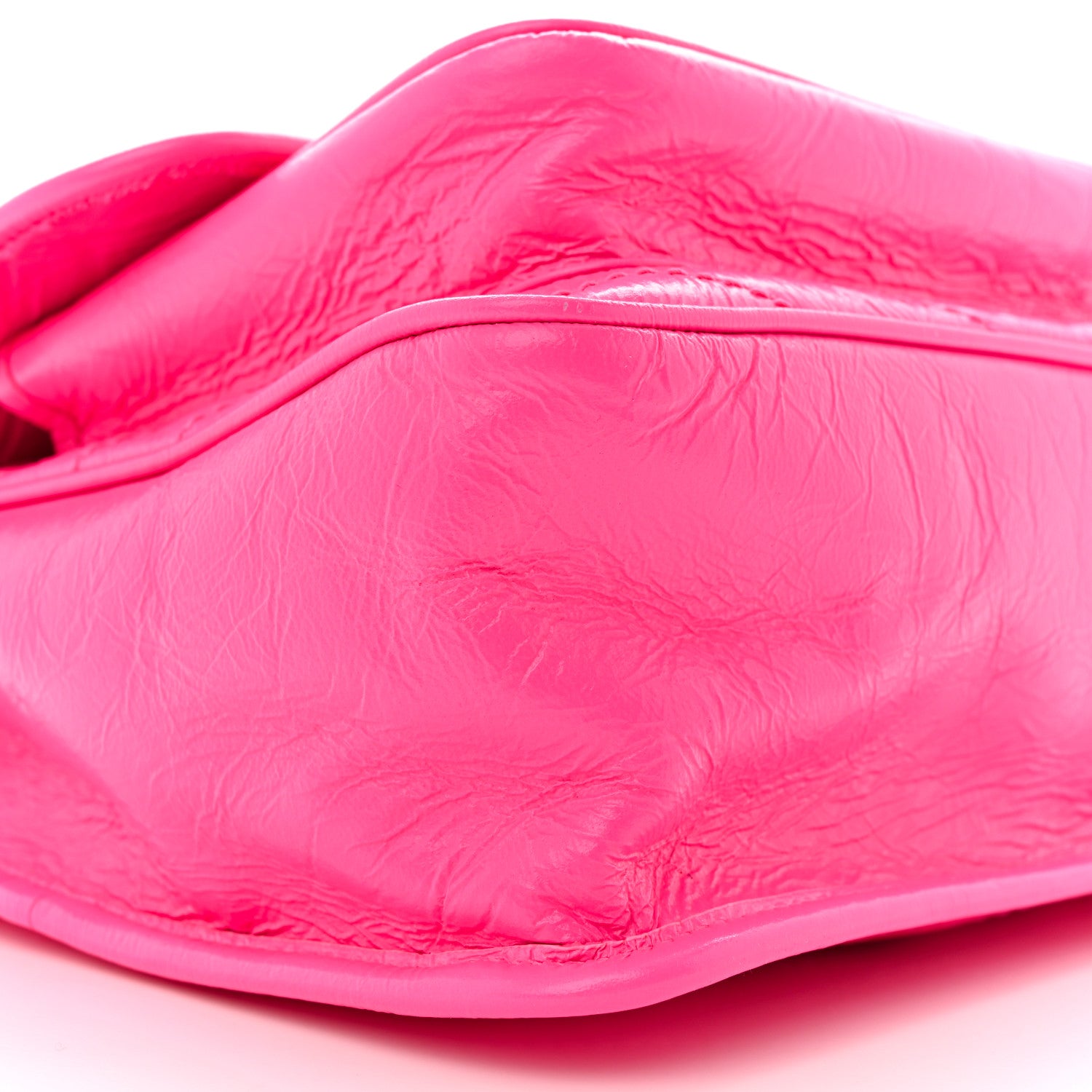 Saint Laurent Crinkled Calfskin Matelasse Monogram Medium Niki Chain Satchel Rose Glow 9 of 10