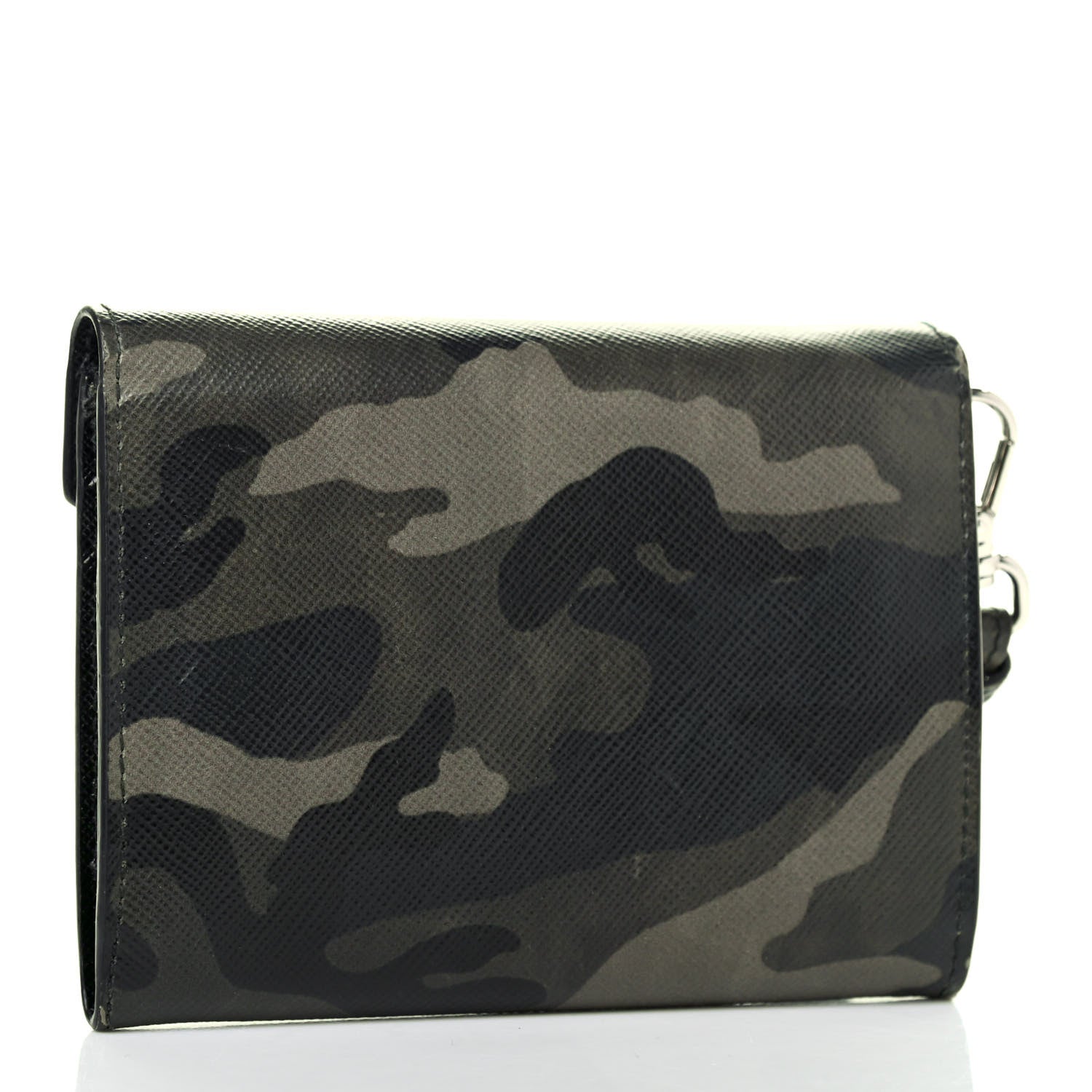 Prada Saffiano Camouflage Print Wristlet Wallet Marmo Dis Camouflage 2 of 4