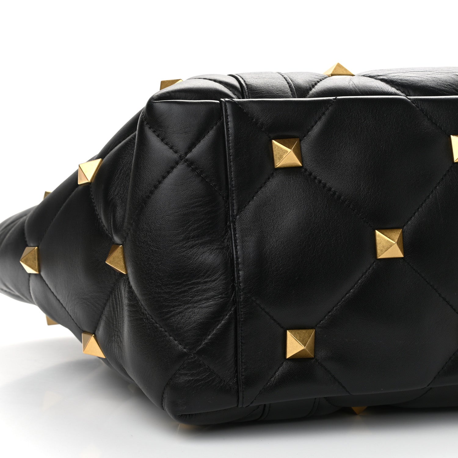 Valentino Garavani Nappa Medium Roman Stud Tote Black 8 of 10