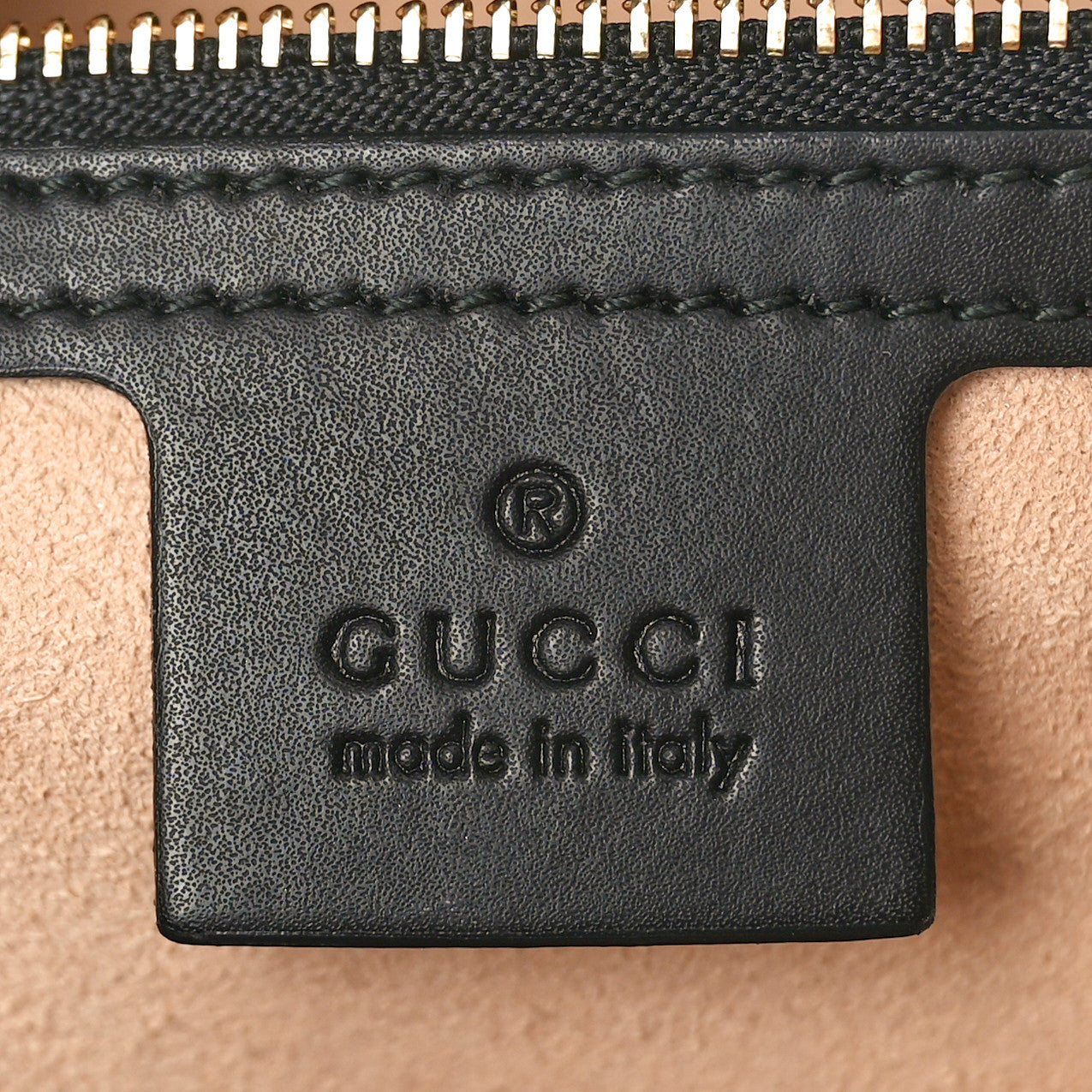 Gucci Soft GG Supreme Monogram Bees Small Crossbody Tote Beige Oro Black 6 of 10