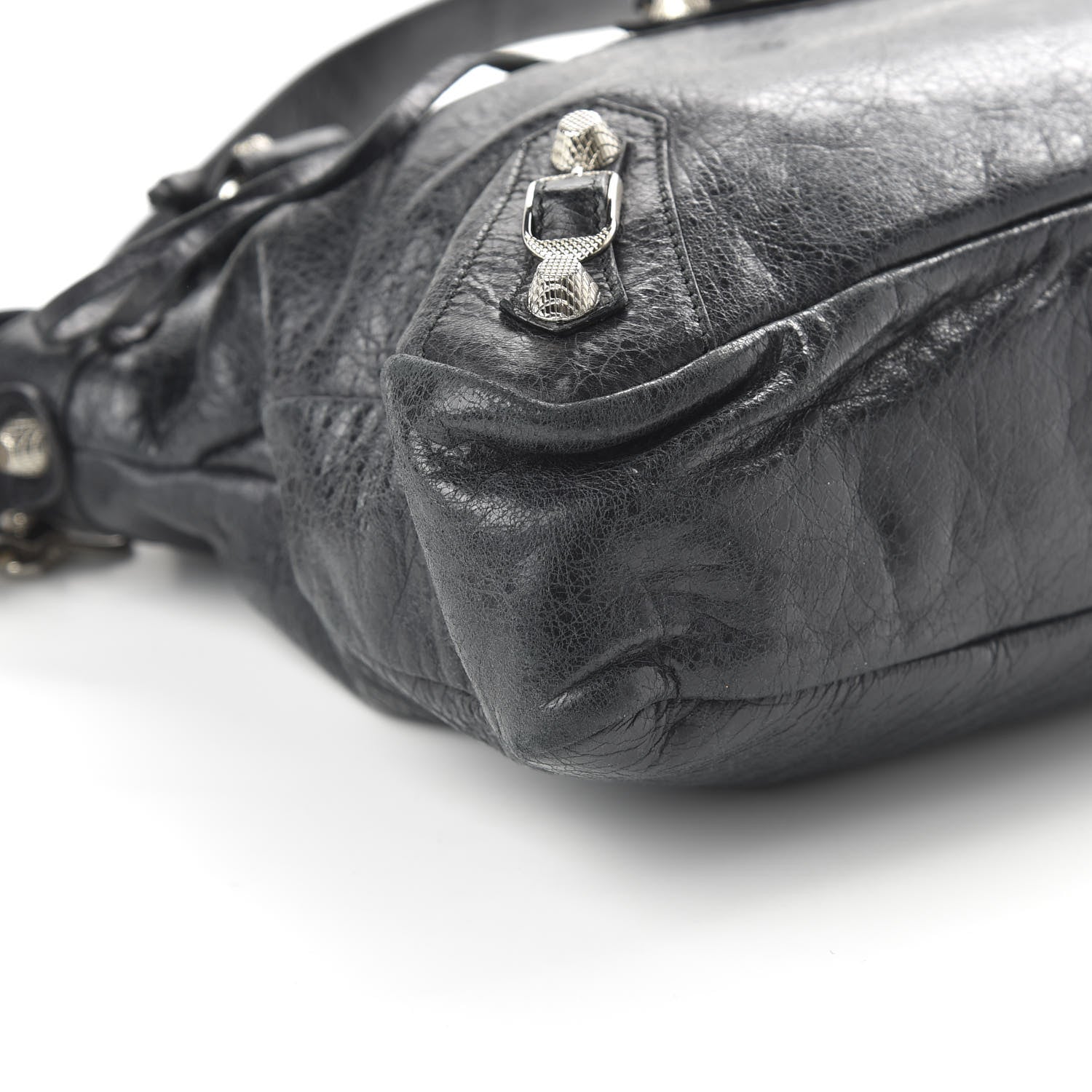 Balenciaga Agneau Giant 12 Silver Hardware Town Black 7 of 11