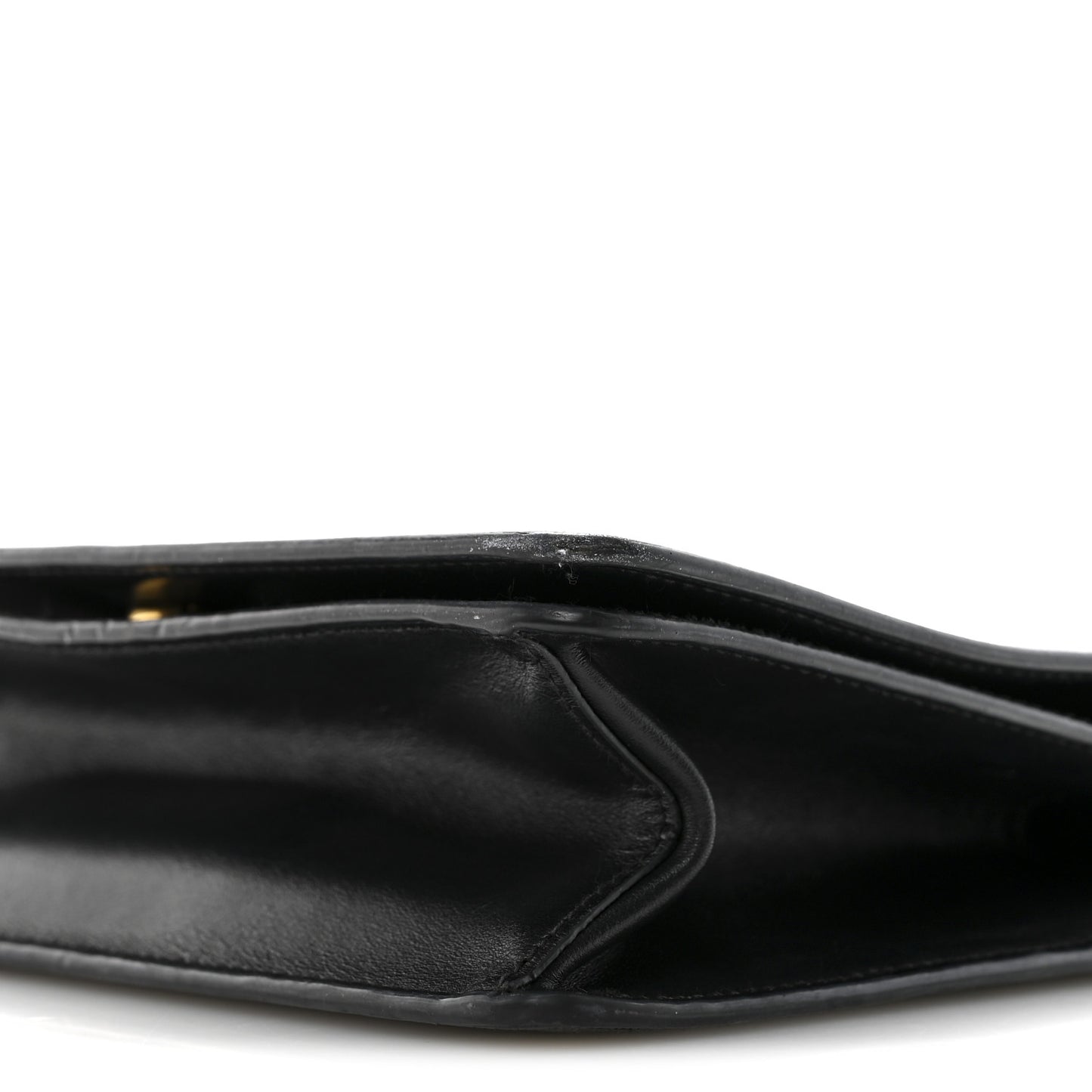 Saffiano Chain Shoulder Bag Black