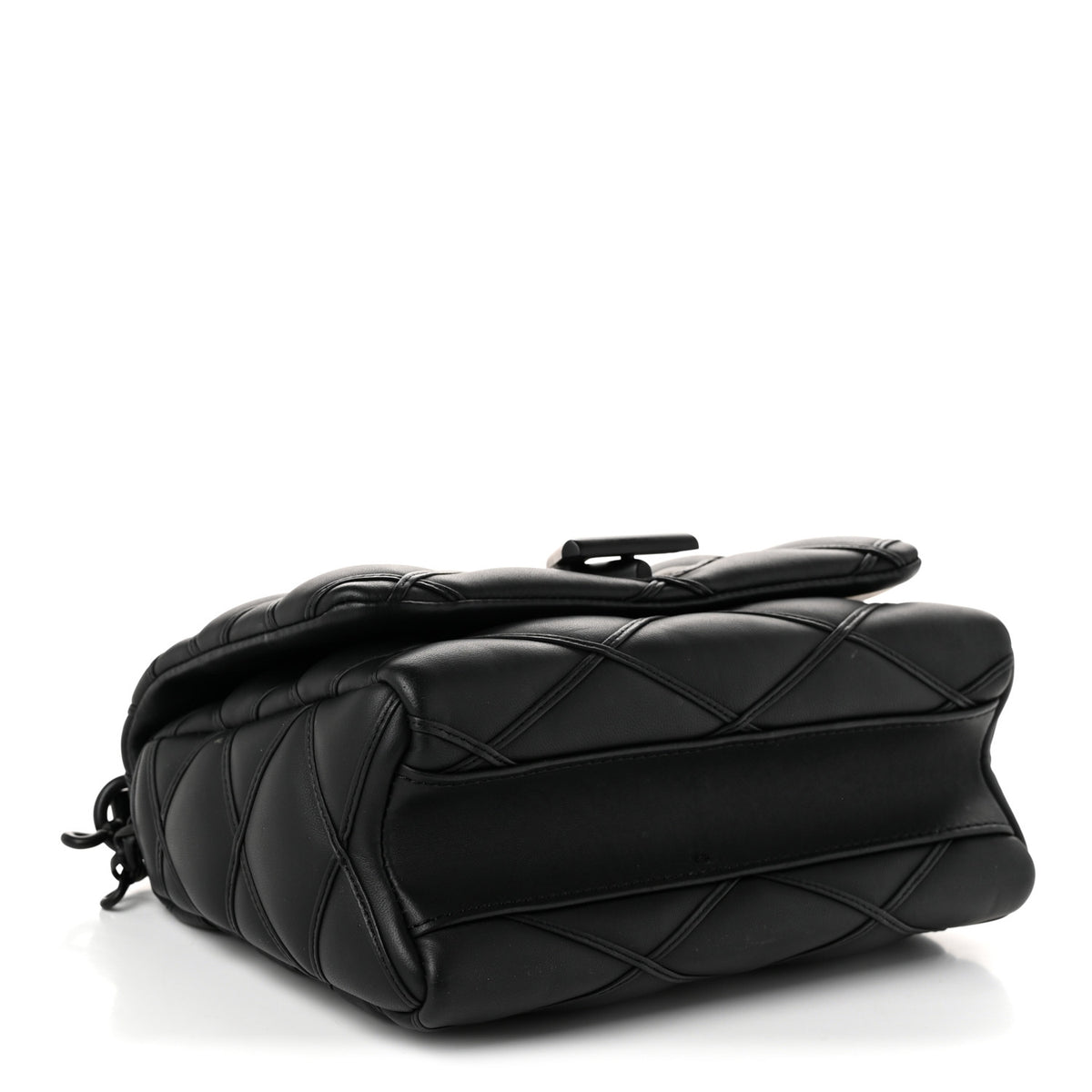 Lambskin Malletage Monochrome Top Handle GO-14 MM Black