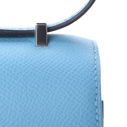 Hermes Epsom Constance 18 Bleu Du Nord Rouge De Coeur 21 of 22