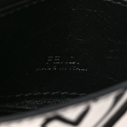 Fendi X JOSHUA VIDES Nappa Vitello King FF Embossed Nano Baguette Charm White Black 6 of 8