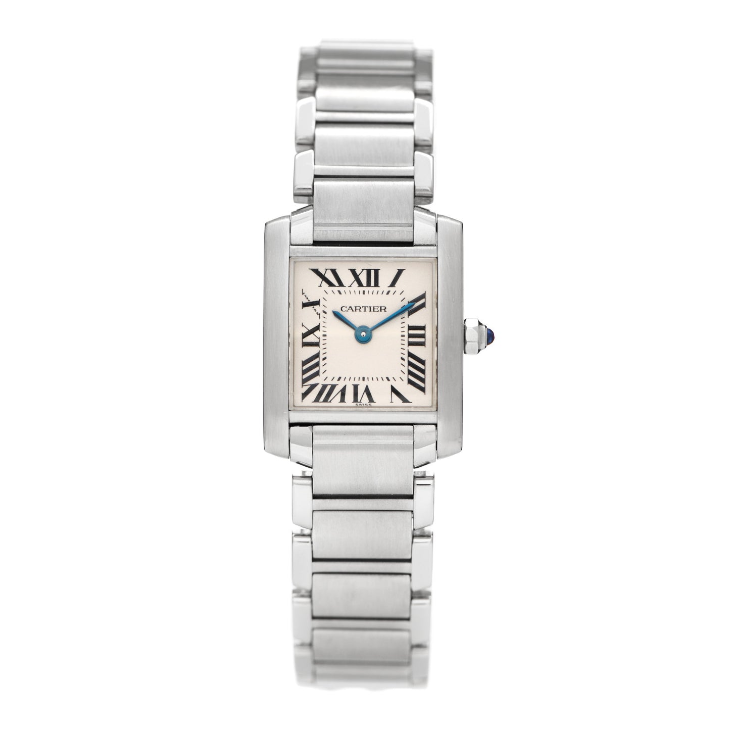 Stainless Steel 20mm Tank Francaise Quartz Watch