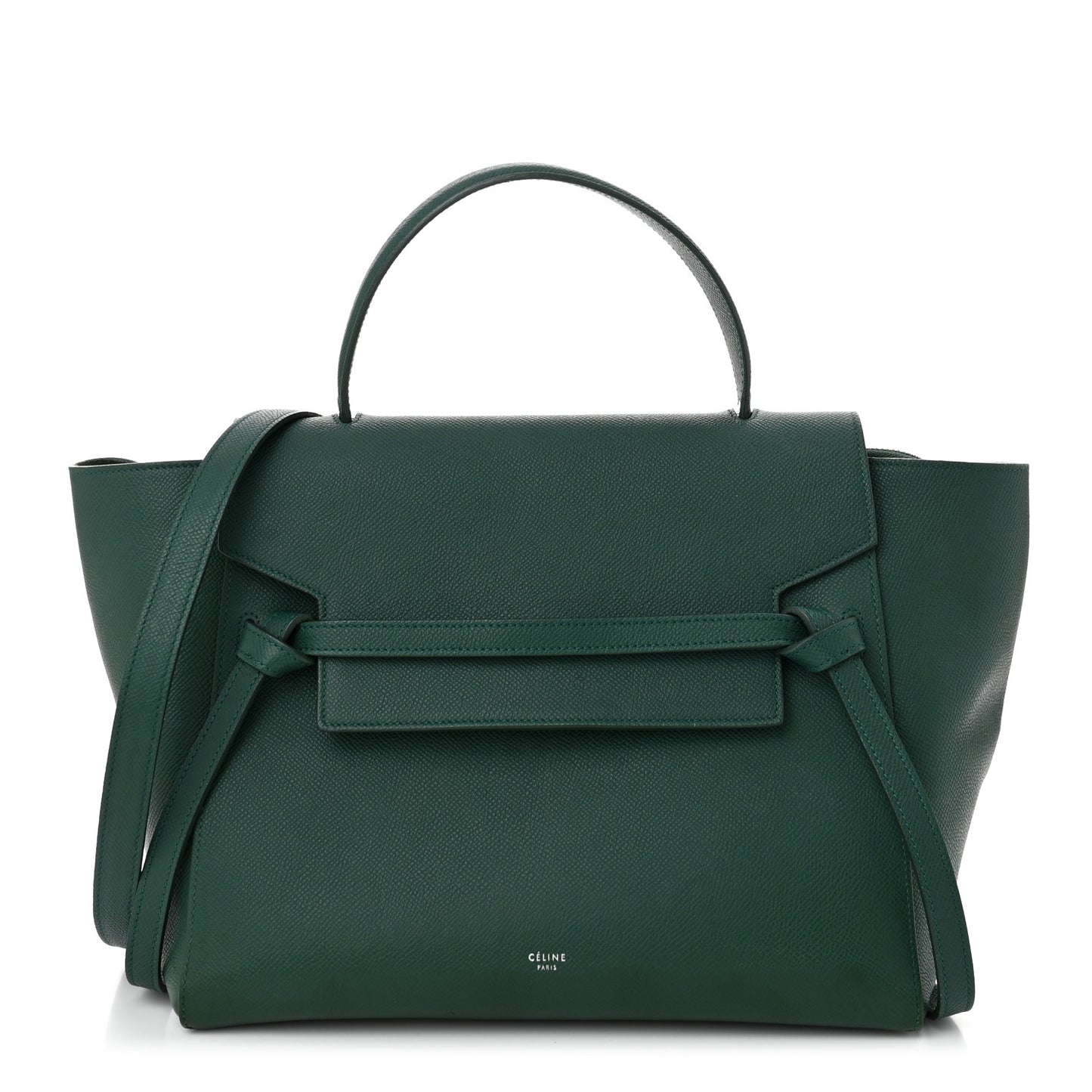 Grained Calfskin Mini Belt Bag Light Emerald