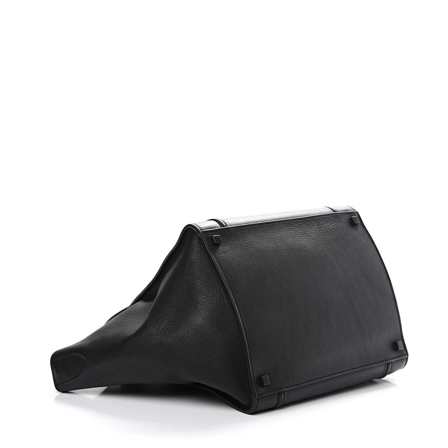 Celine Supple Calfskin Medium Phantom Luggage Black 3 of 9