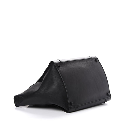 Celine Supple Calfskin Medium Phantom Luggage Black 3 of 9