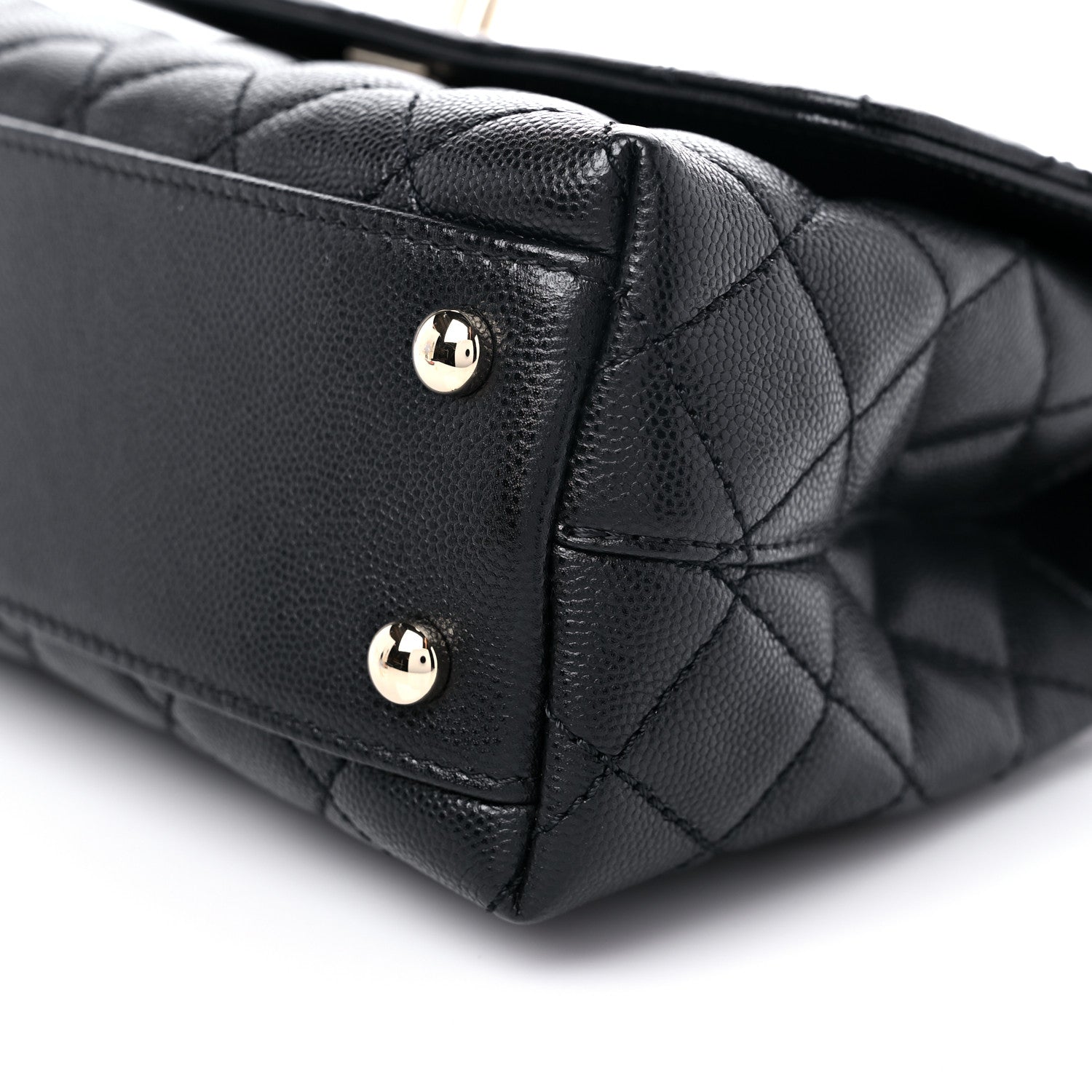 Chanel Caviar Quilted Mini Coco Handle Flap Black 9 of 10