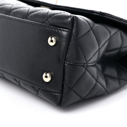 Chanel Caviar Quilted Mini Coco Handle Flap Black 9 of 10