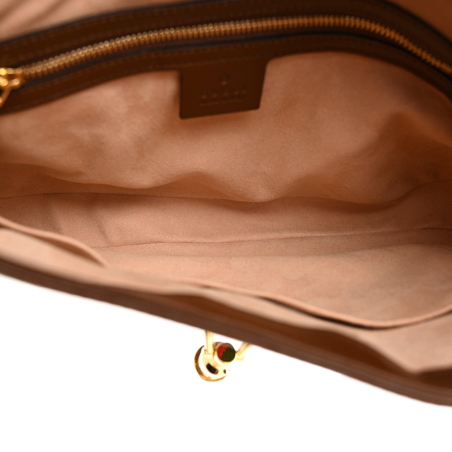 Gucci GG Supreme Monogram Azalea Calfskin Web Small Jackie 1961 Hobo Beige Ebony Brown Sugar 5 of 10