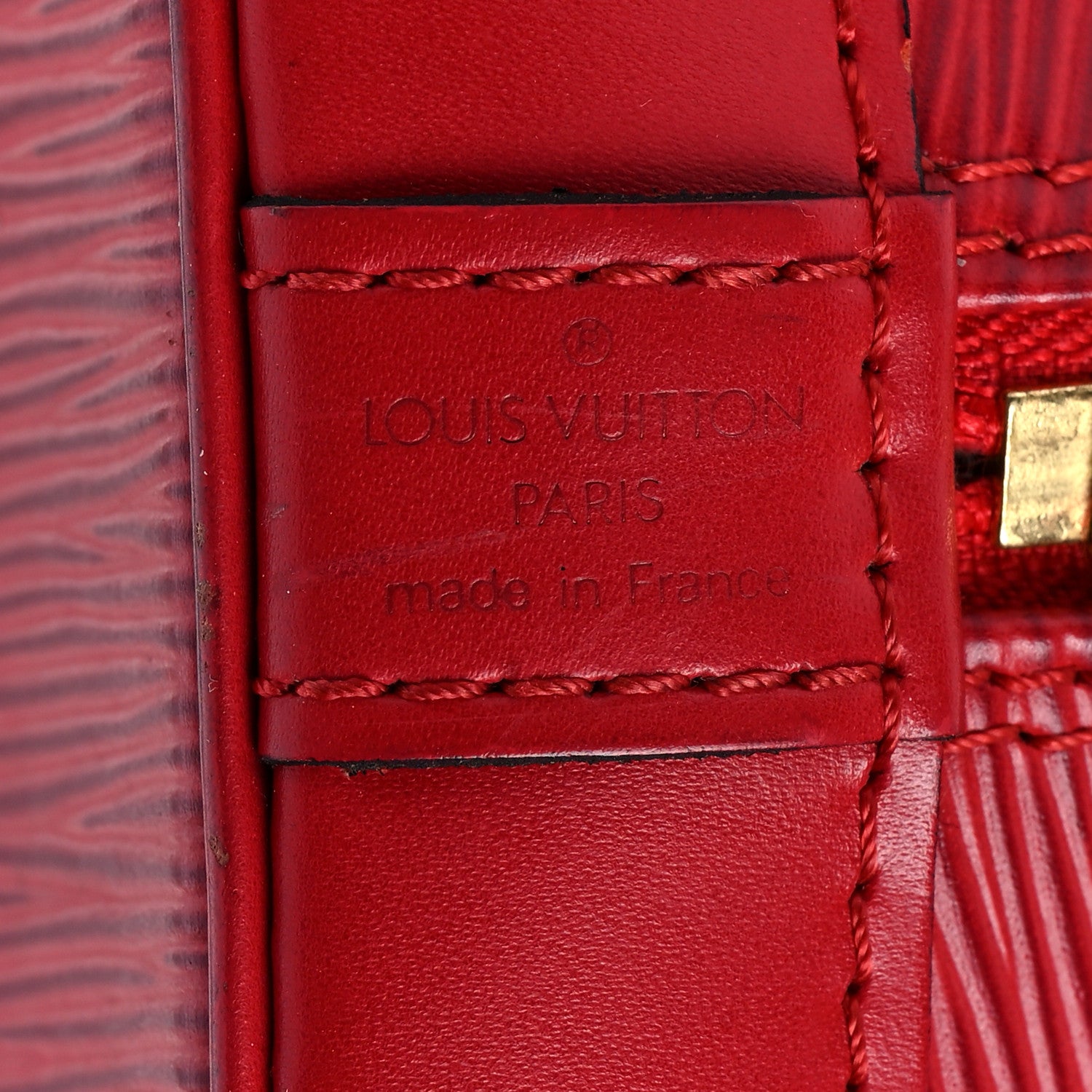 Louis Vuitton Epi Alma PM Castillan Red 6 of 10