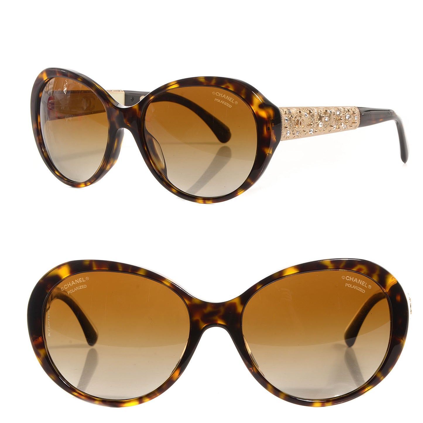 Round Acetate Bijoux Exclusive Sunglasses 5290B Havana
