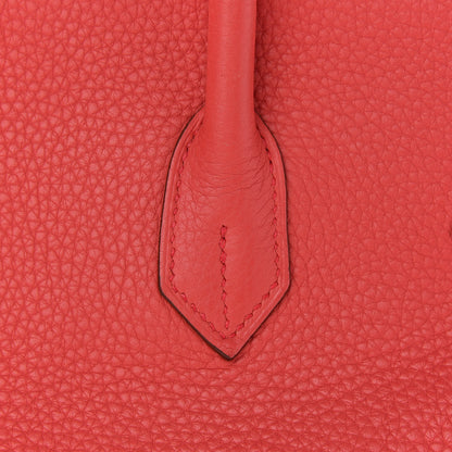 Hermes Taurillon Clemence Birkin 35 Bougainvillea 10 of 33