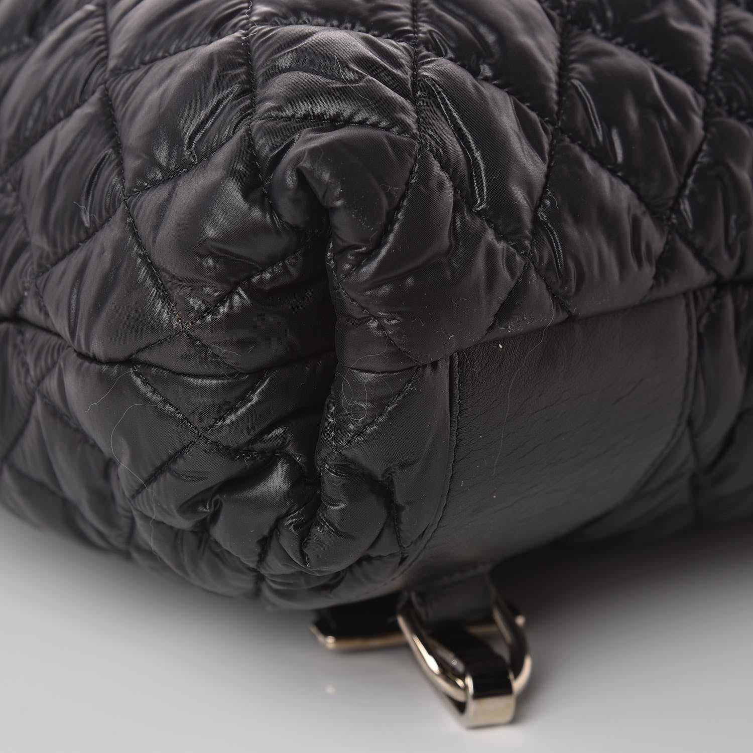 Chanel Nylon Quilted Coco Cocoon Backpack Black 9 of 10