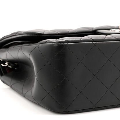 Chanel Lambskin Quilted Jumbo Double Flap Black 9 of 10