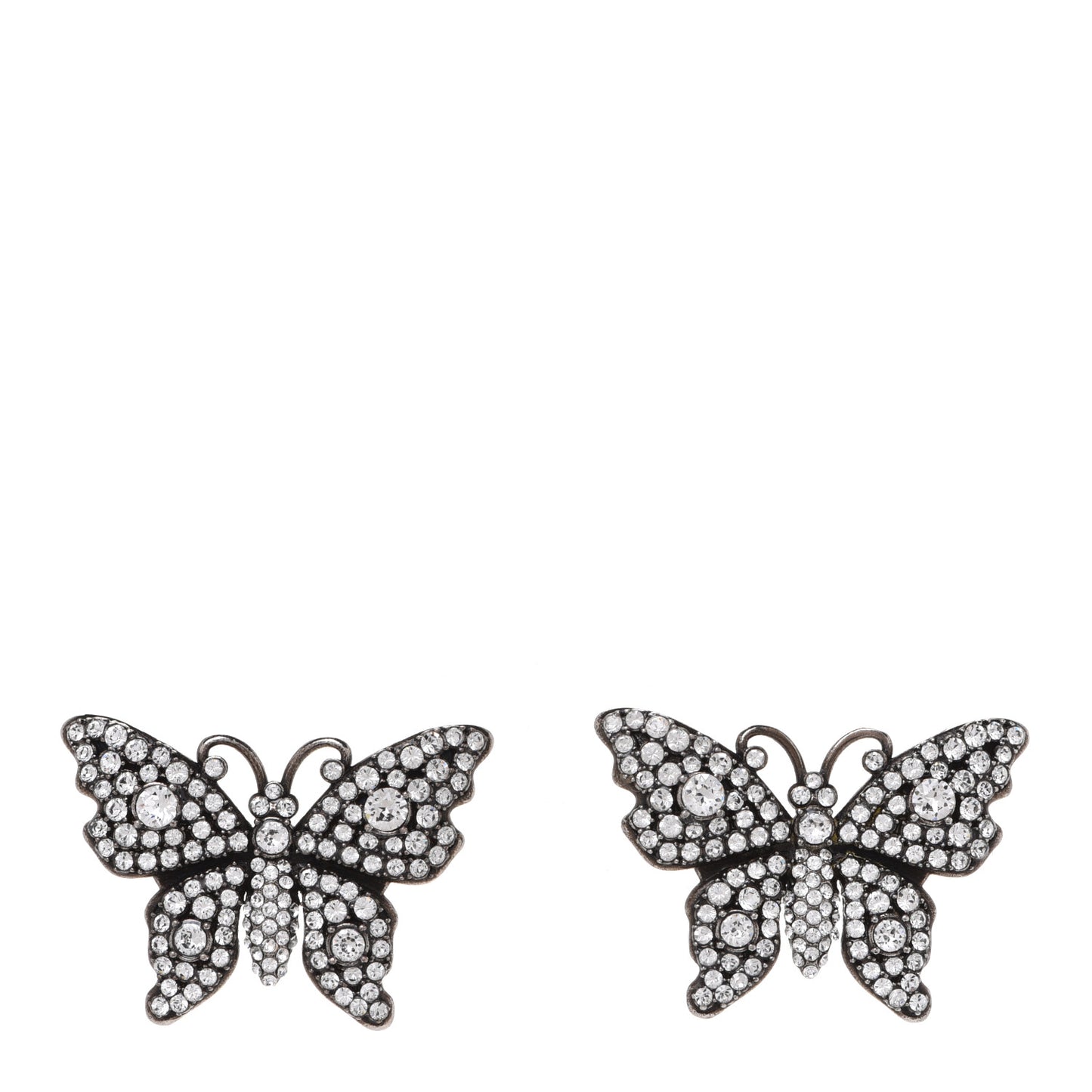 Crystal Butterfly Stud Earrings
