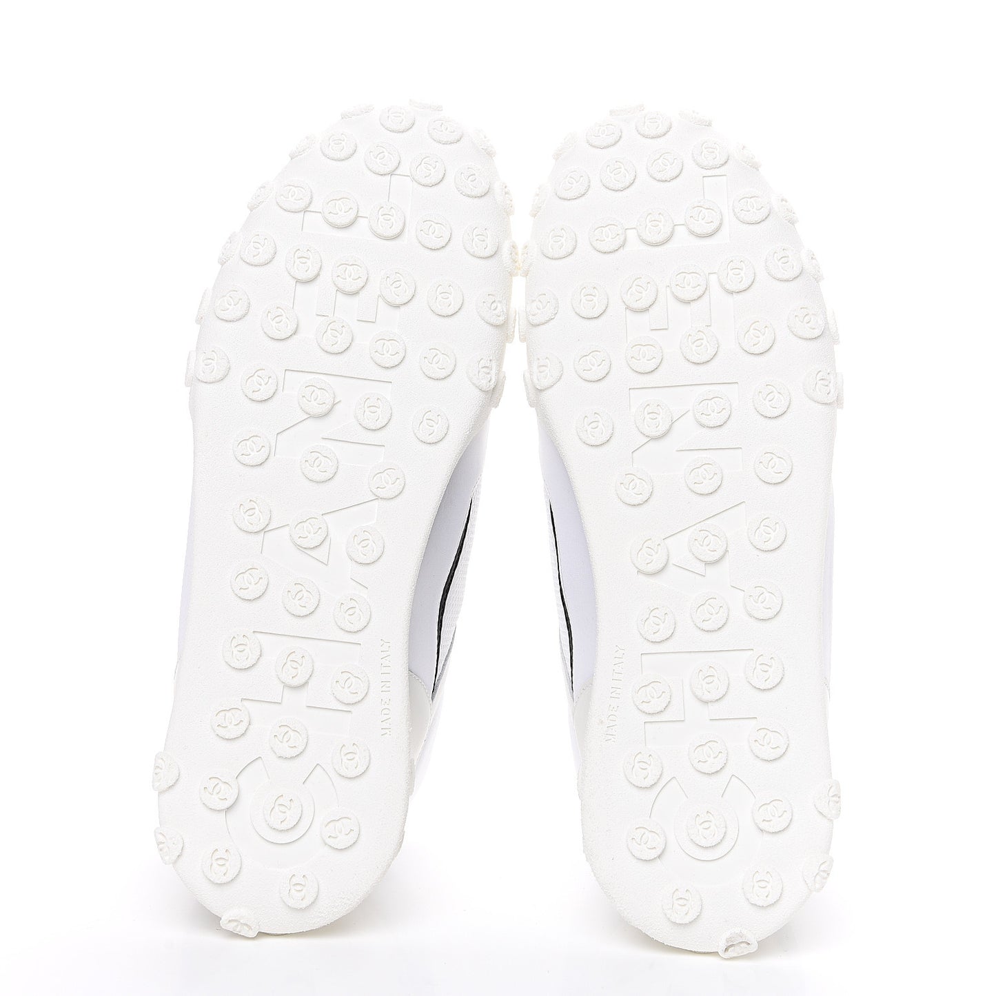 Calfskin Mesh Lycra Womens Logo High Top Sneakers 40.5 White