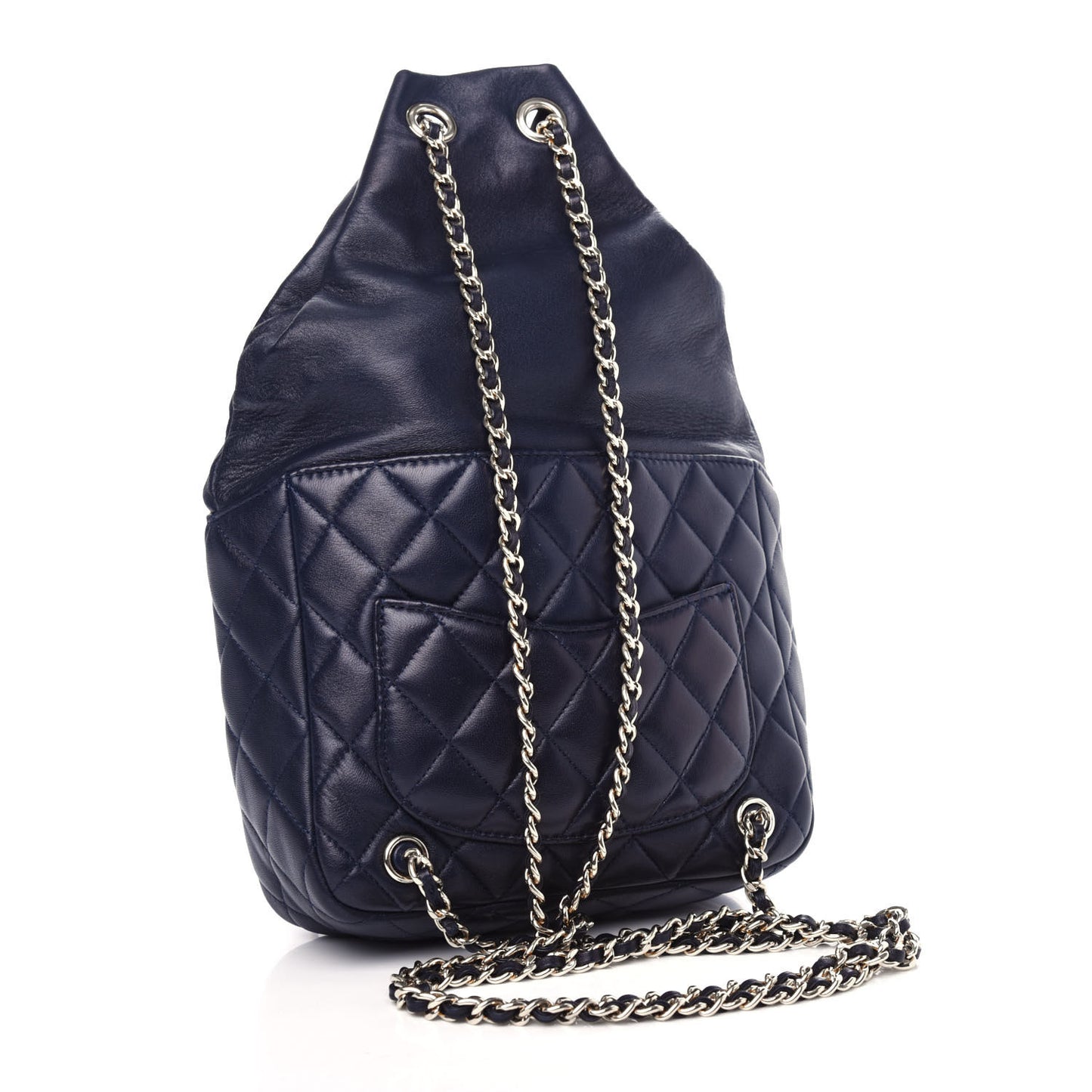 Lambskin Quilted Small in Seoul Backpack Navy