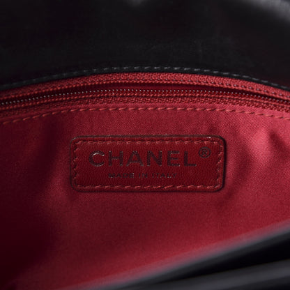 Chanel Lambskin Tweed Large Camellia Petals Flap Black 8 of 10
