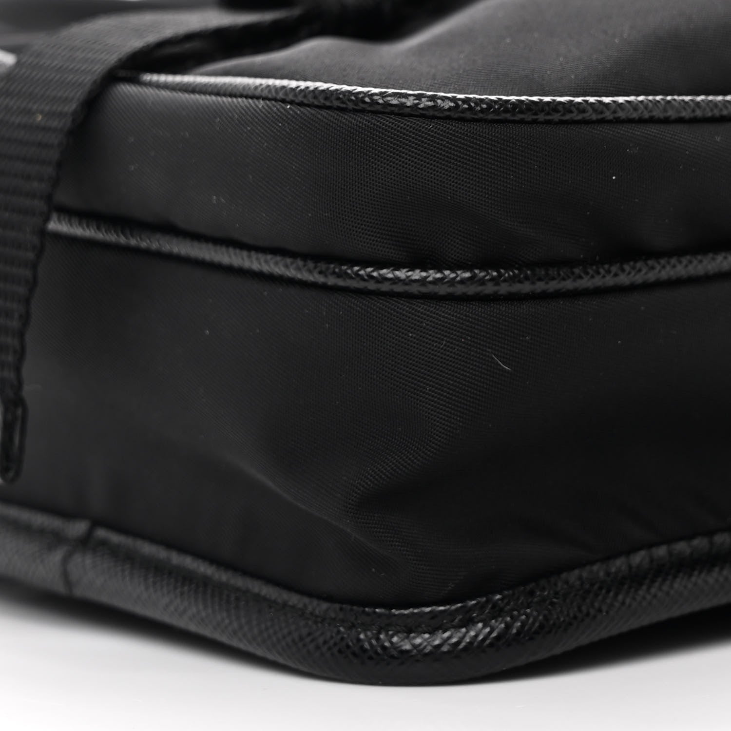 Prada Re-Nylon Saffiano Mini Pocket Single Snap Buckle Messenger Bag Black 10 of 10
