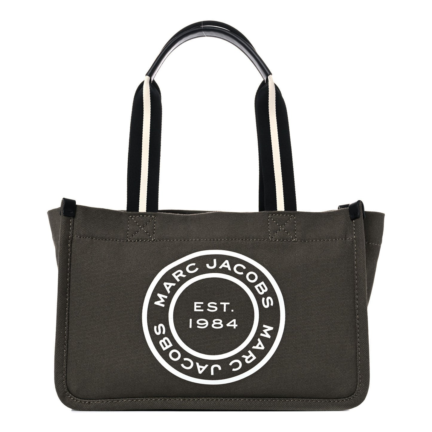 Canvas Signet Tote Bag Olive