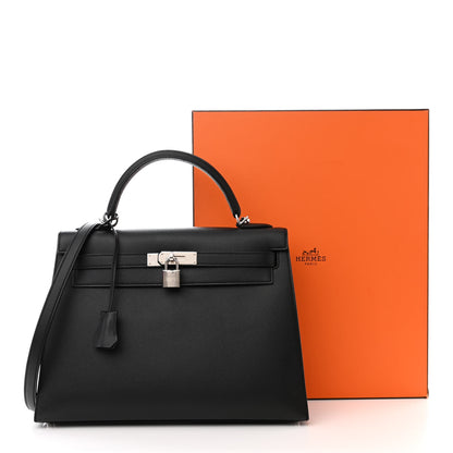Hermes Epsom Kelly Sellier 32 Black 11 of 11
