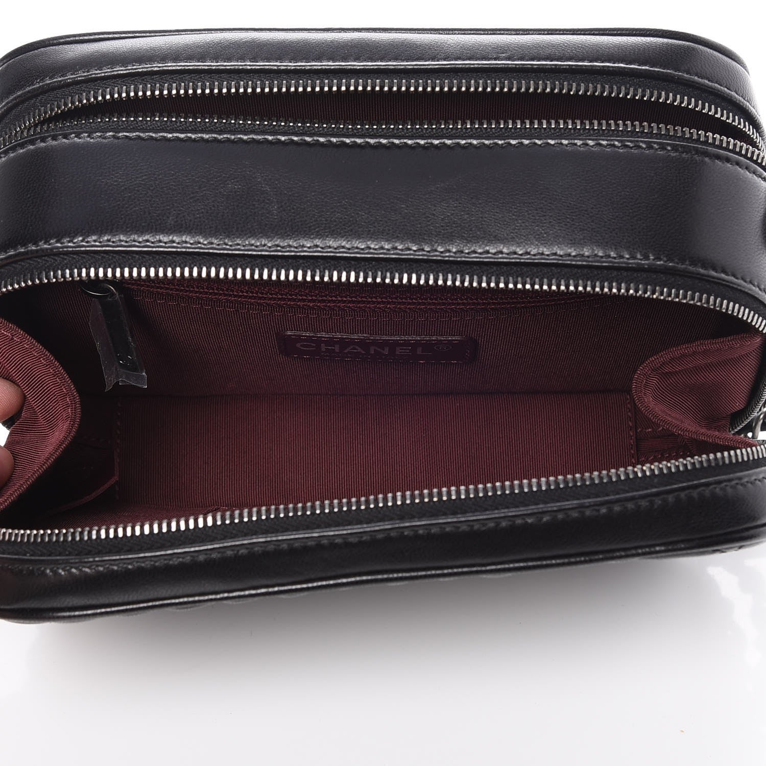 Chanel Lambskin Small Coco Boy Camera Case Black 6 of 9