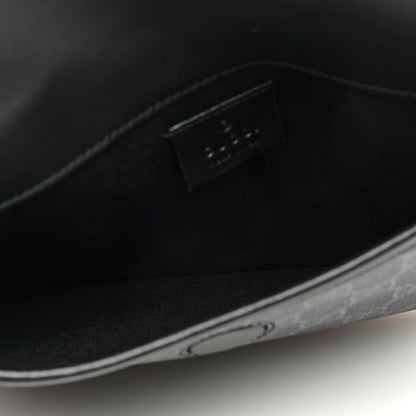 Gucci GG Supreme Monogram Web Slim Belt Bag Black Grey 5 of 10