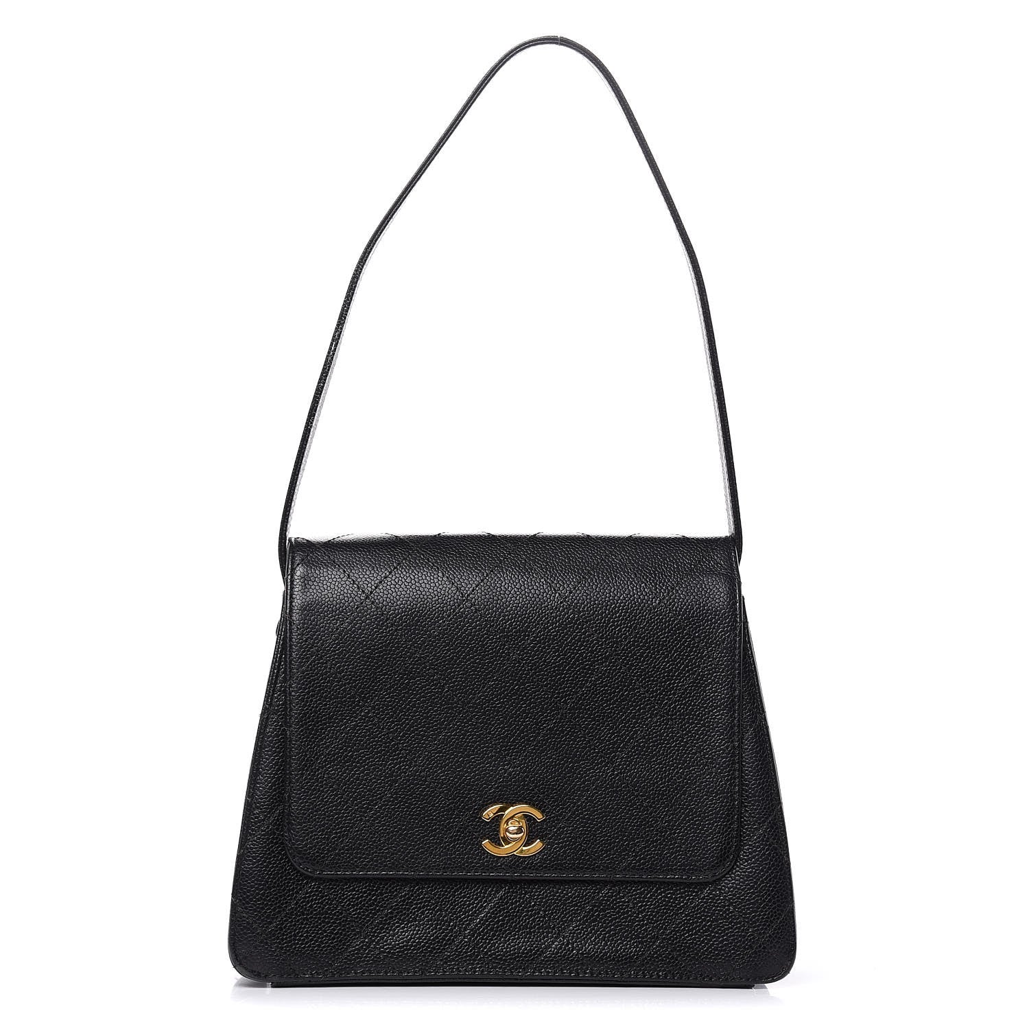 Chanel Caviar Quilted Flap Shoulder Bag Black 1 of 17