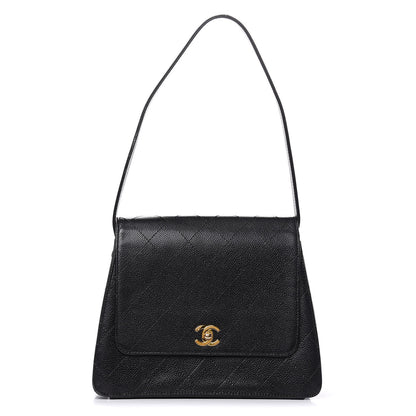 Chanel Caviar Quilted Flap Shoulder Bag Black 1 of 17