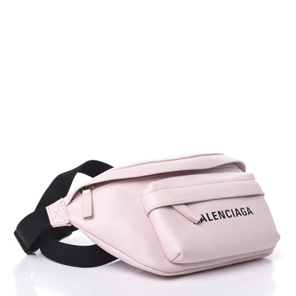Balenciaga Smooth Double Calfskin Logo Everyday Beltpack XS Light Rose Black 4 of 9