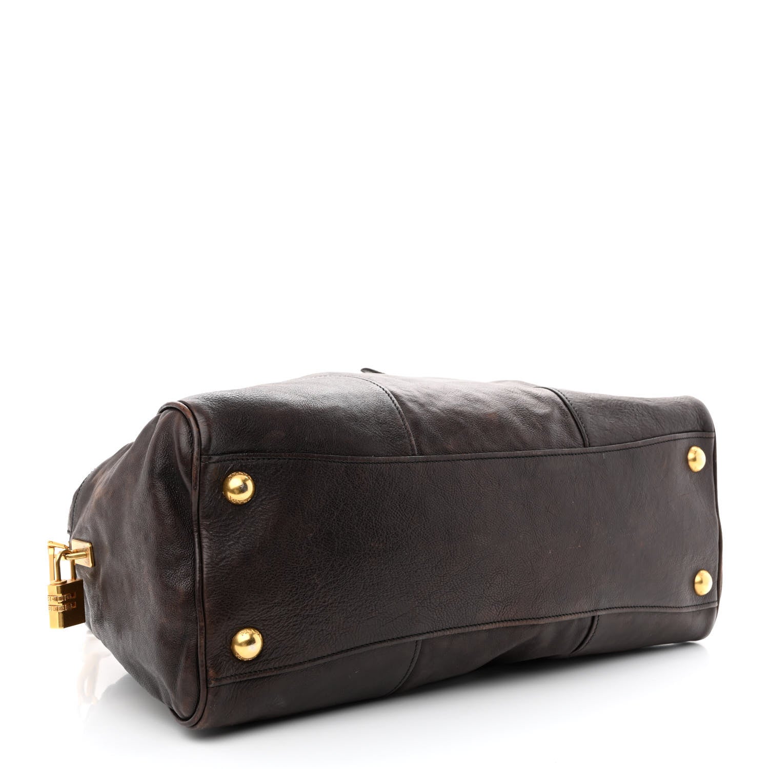Prada Glace Calf Large Dome Satchel Moro 4 of 16