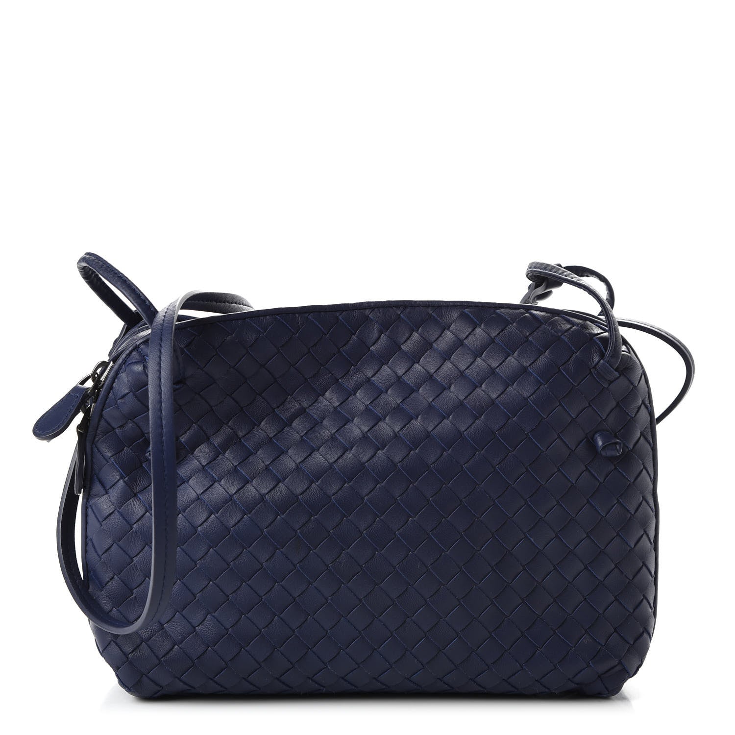 Bottega Veneta Nappa Intrecciato Pillow Crossbody Messenger Atlantic 1 of 9