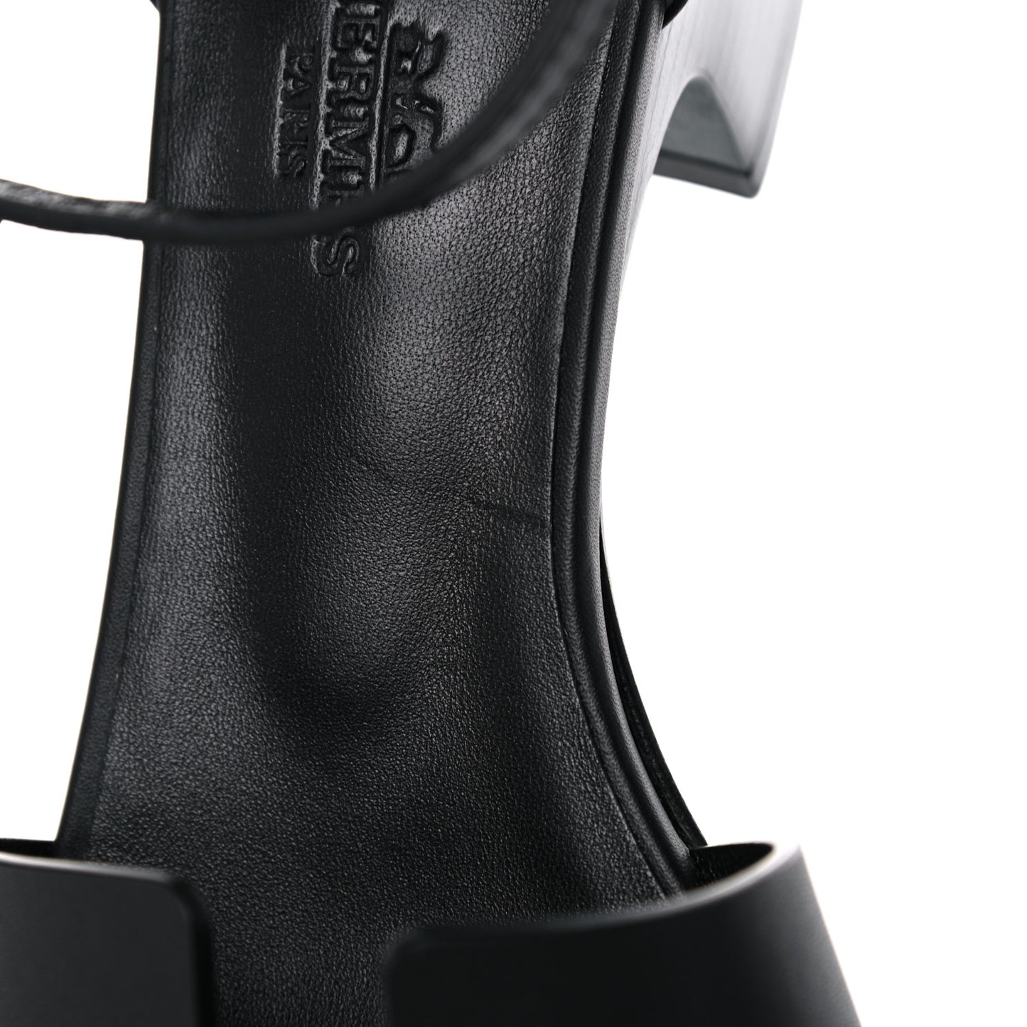 Calfskin Encens 50 Sandals 36.5 Black