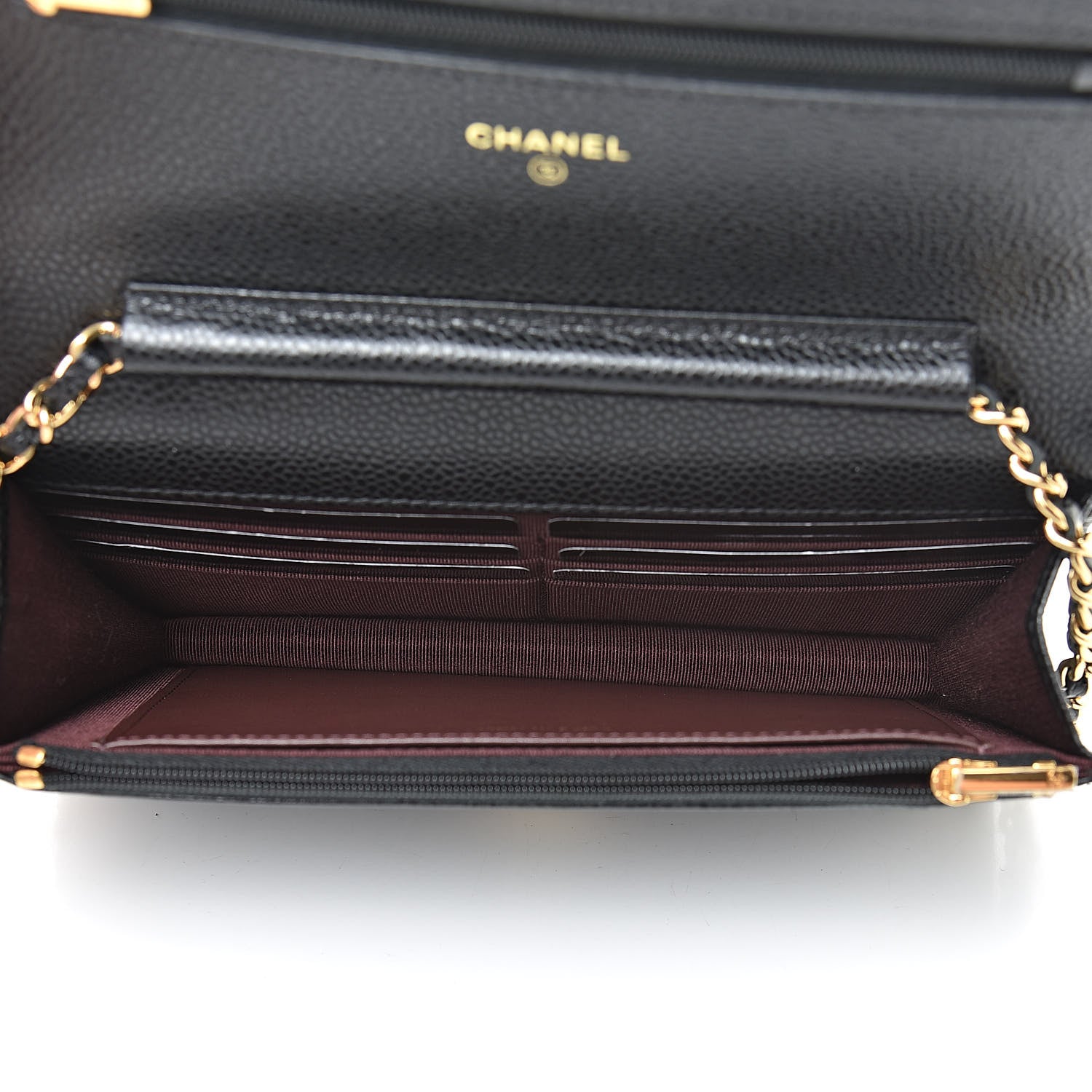Chanel Caviar Quilted Wallet On Chain WOC Black 5 of 12