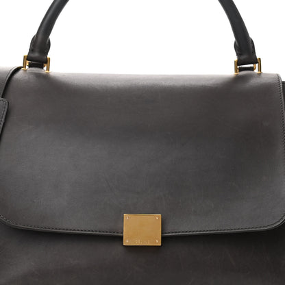 Celine Smooth Calfskin Suede Medium Trapeze Grey 7 of 16