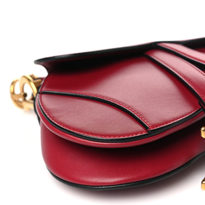 Christian Dior Calfskin Mini Saddle Bag Red 9 of 10
