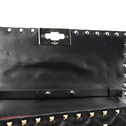 Valentino Garavani Nappa Rockstud Spike Wallet on Chain Black 10 of 10