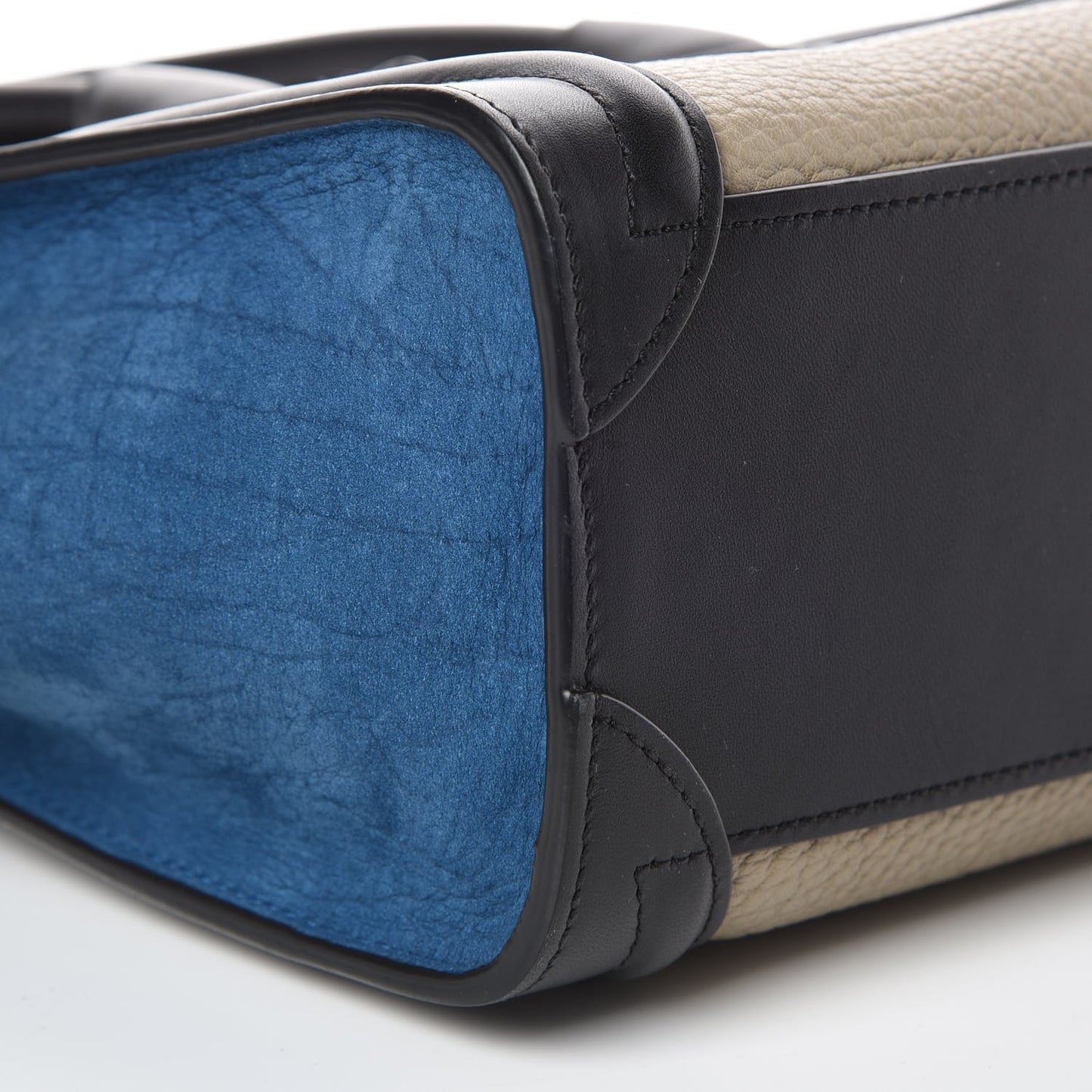 Bullhide Calfskin Nano Tri-Color Luggage Light Taupe