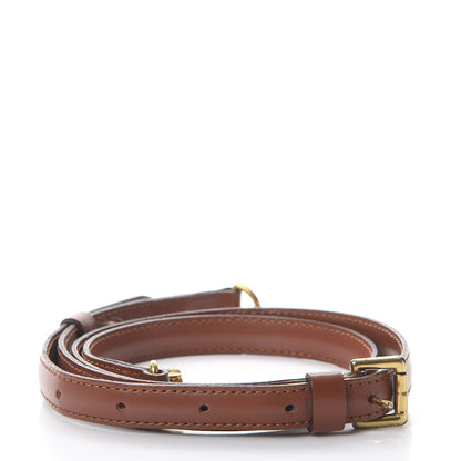 Louis Vuitton Calfskin 16mm Monceau Adjustable Shoulder Strap Brown 2 of 7
