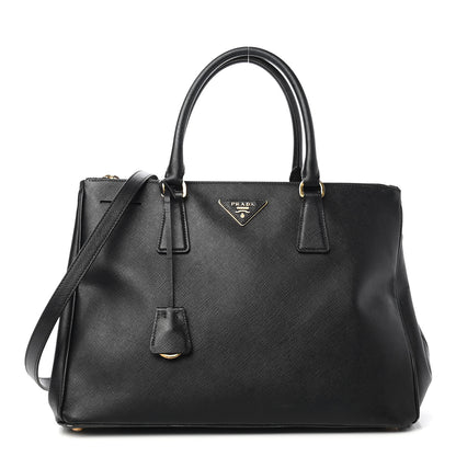Prada Saffiano Medium Galleria Double Zip Tote Black 1 of 16