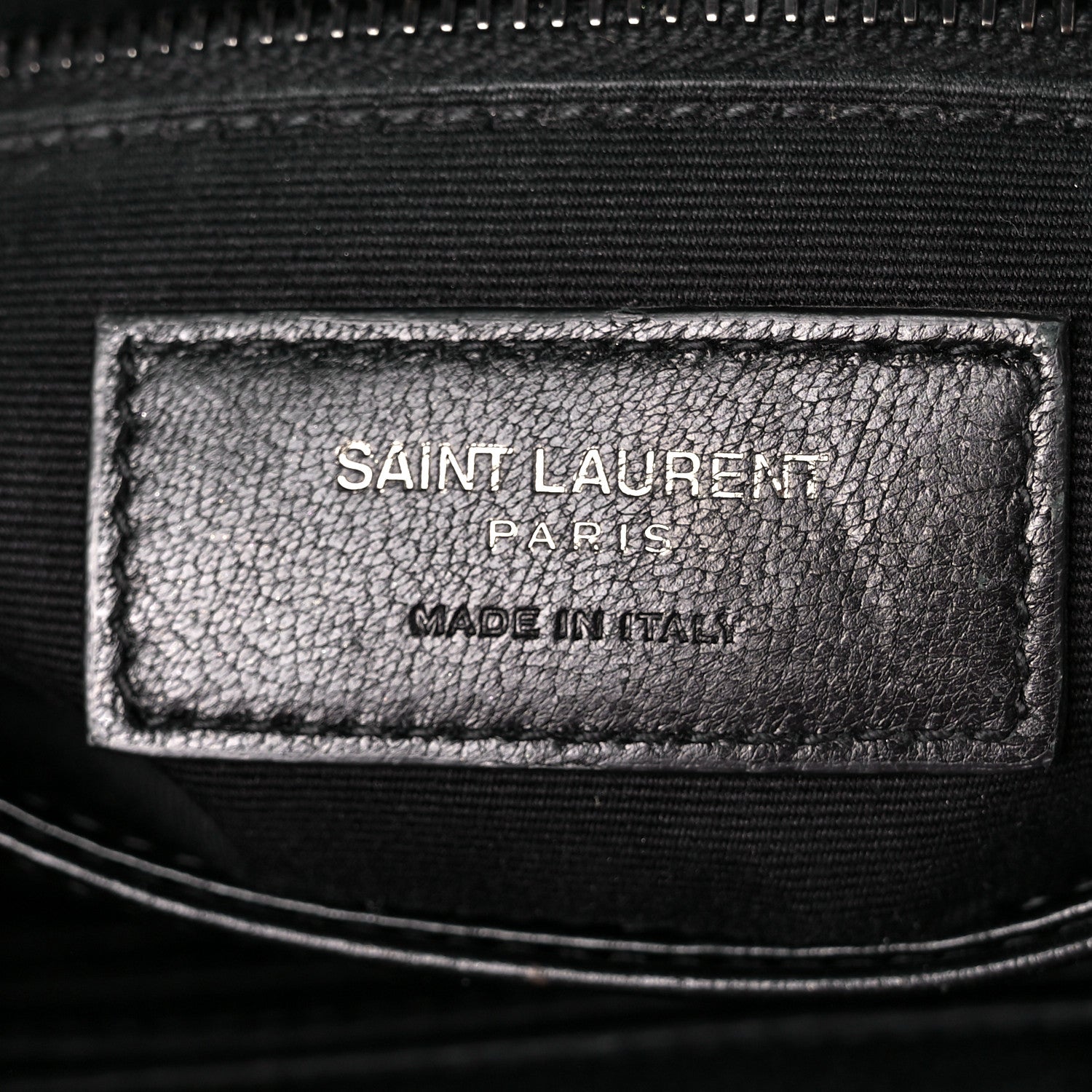 Saint Laurent Calfskin Y Quilted Monogram Monochrome Toy Loulou Crossbody Bag Black 7 of 11
