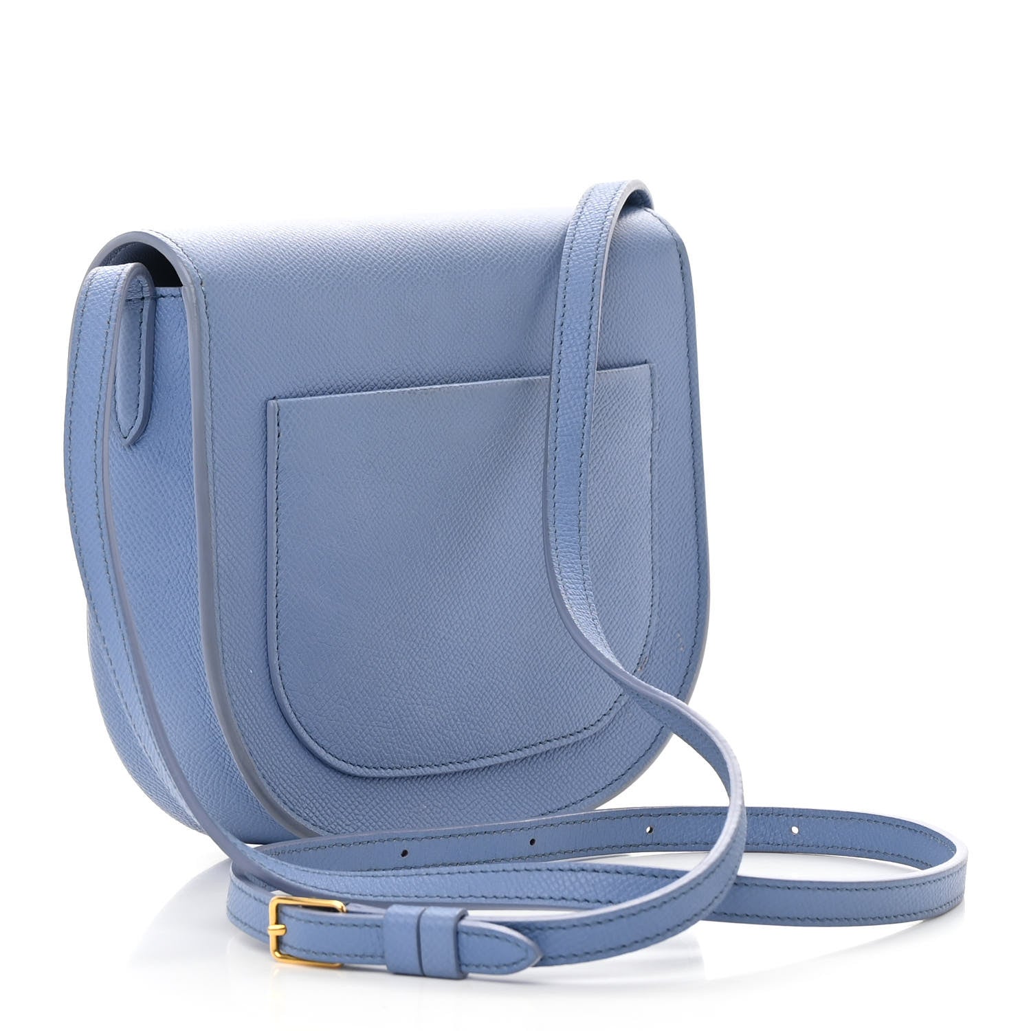 Celine Baby Grained Calfskin Small Trotteur Porcelain 3 of 17